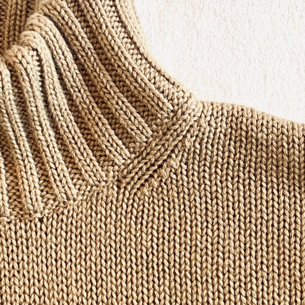 wilfred free 100% soft camel wool cropped turtleneck sweater Womens Small beach - Picture 5 of 9